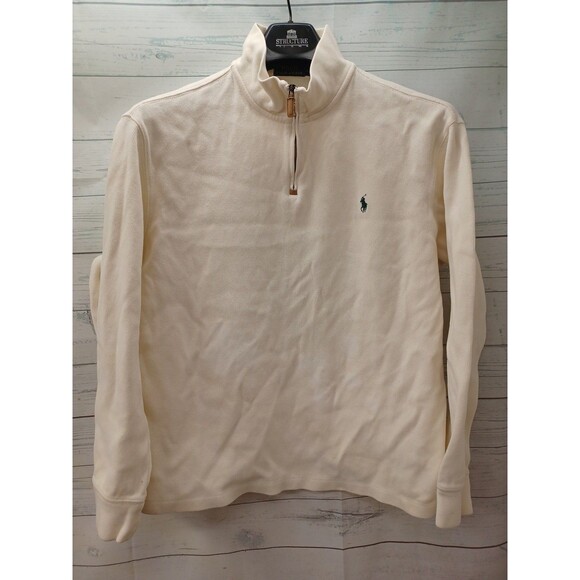 Ralph Lauren Other - Polo Ralph Lauren Ivory Pullover Zip Henley Mens XL